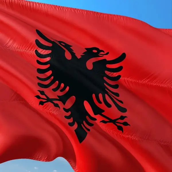 Aplicación de fotografía para visa de Albania