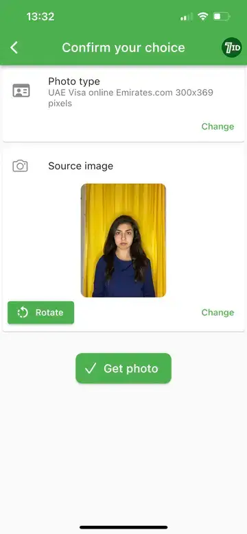 7ID: Pembuat Foto Visa UEA